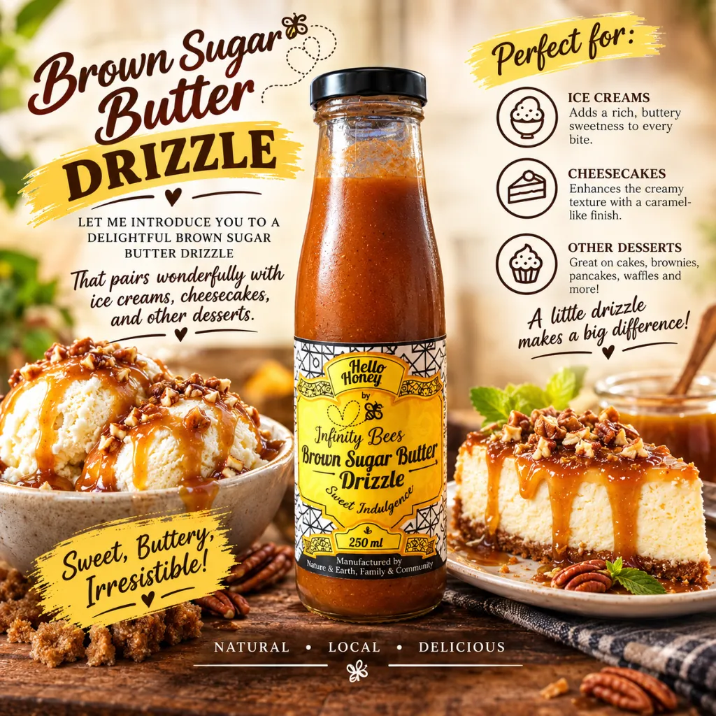 Burnt Butter and Honey dessert drizzle (Dessert Accompaniment)