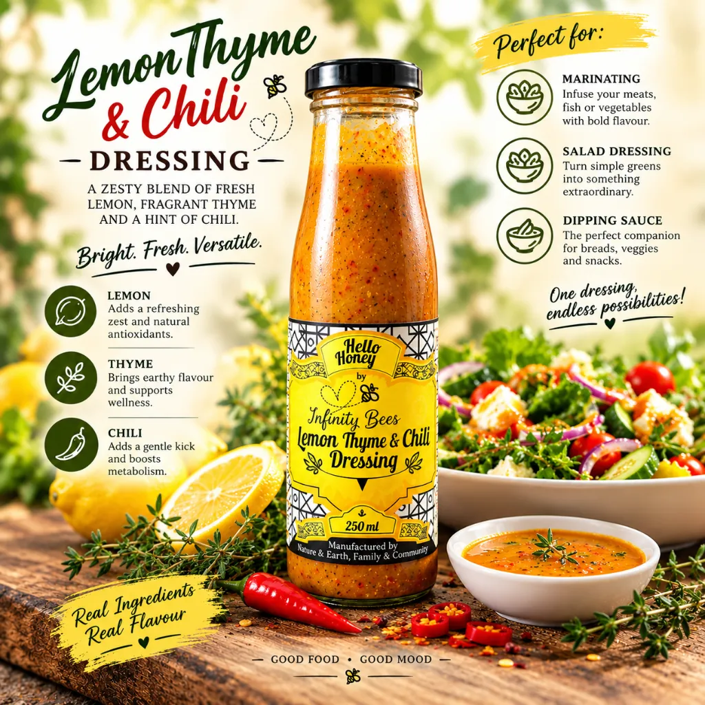 Chilli Spiced Lemon, Thyme and Honey (Marinade - Salad Dressing - Dipping Sauce)