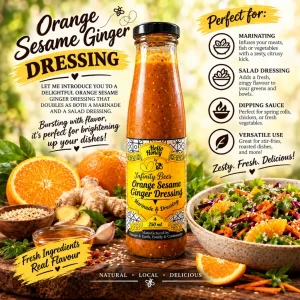 Honey Sesame Ginger and Orange (Salad dressing - Marinade)